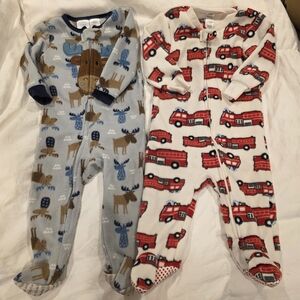 Koala Kids & George Blue Moose and Red Fire Truck Footies
